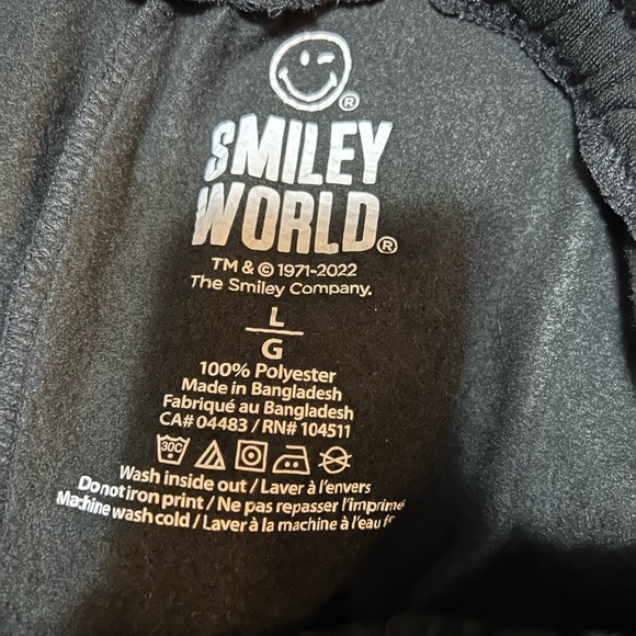 Smiley world sweatpants Sold - Picture 2 of 2